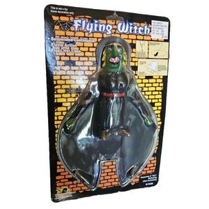 Vintage Toy Halloween Scarewear Flying Witch Haunted Decor‎ Brand New Spooky